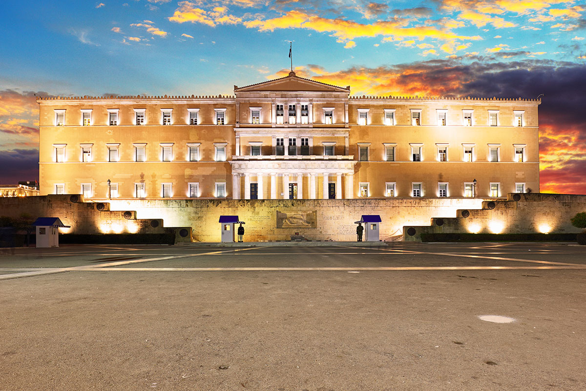 Syntagma Square, Parliament and the Evzones