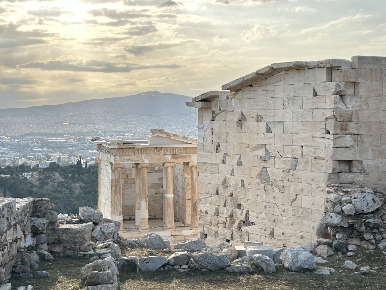The Propylaea and the Temple of Athena Nike