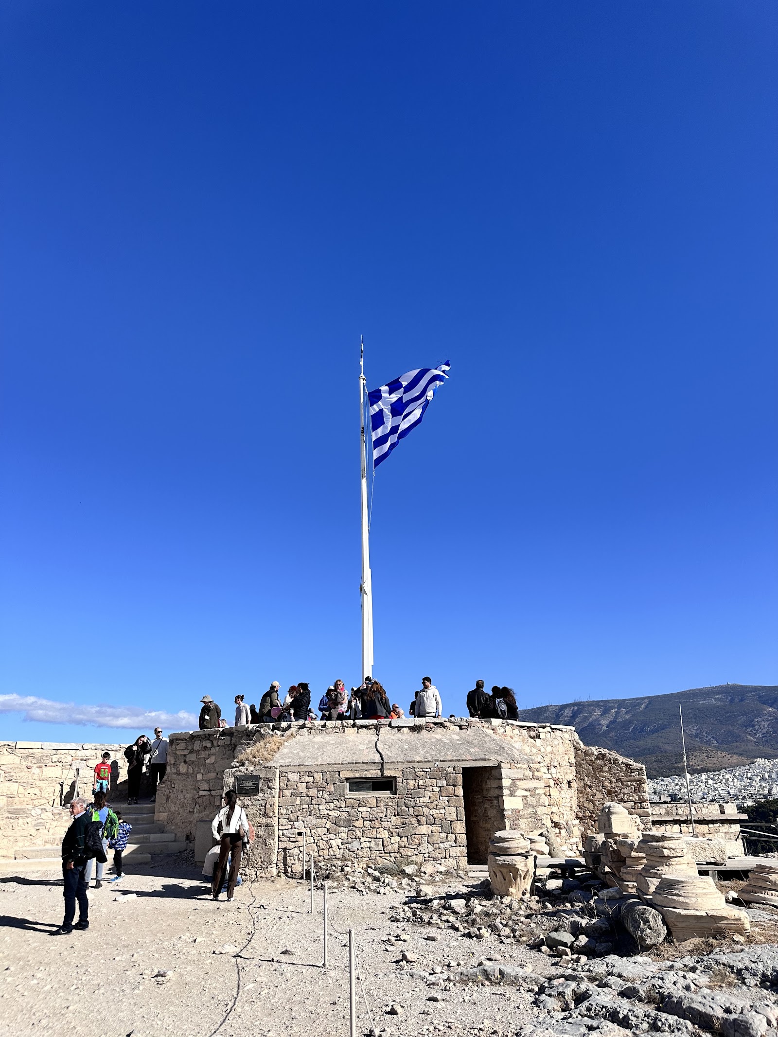 The Belvedere and the Flagpole