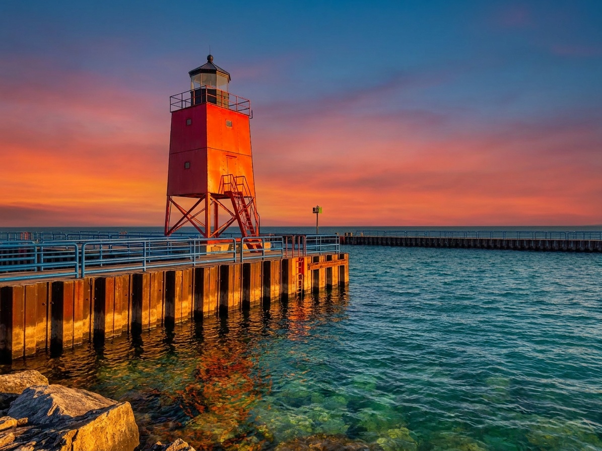 The South Pier Lighthouse